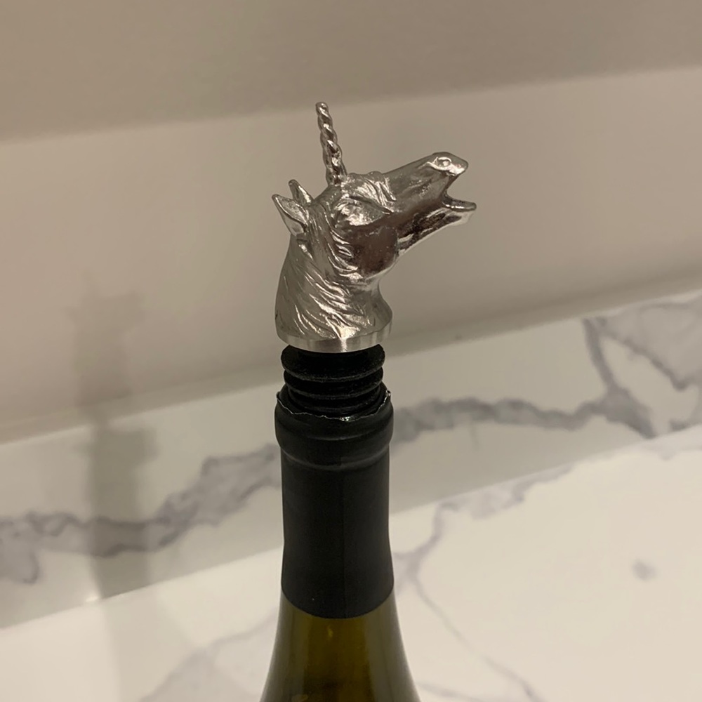Brand new in box “Unicorn” stainless steel wine pourer/aerator
